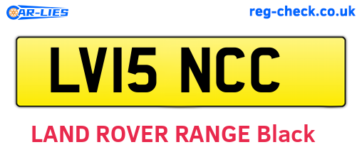 LV15NCC are the vehicle registration plates.