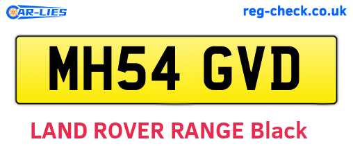 MH54GVD are the vehicle registration plates.