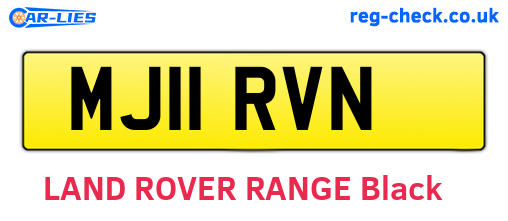 MJ11RVN are the vehicle registration plates.
