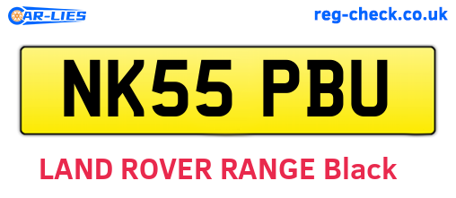 NK55PBU are the vehicle registration plates.