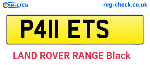 P411ETS are the vehicle registration plates.