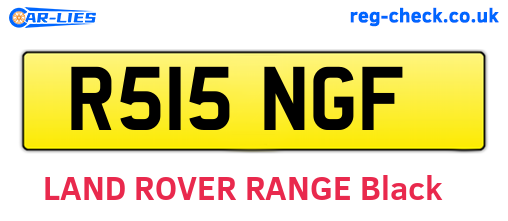 R515NGF are the vehicle registration plates.