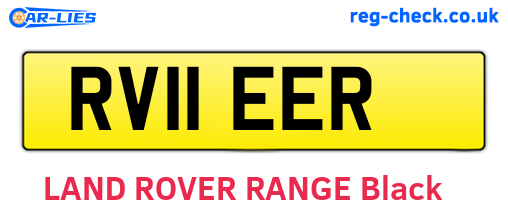 RV11EER are the vehicle registration plates.