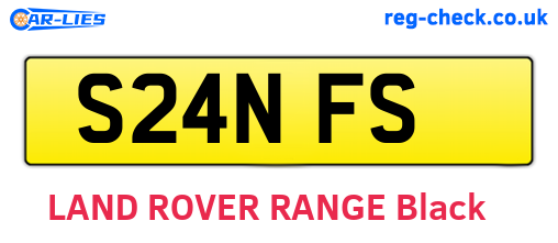 S24NFS are the vehicle registration plates.