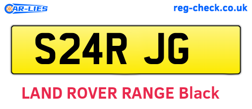 S24RJG are the vehicle registration plates.