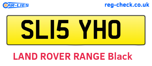 SL15YHO are the vehicle registration plates.
