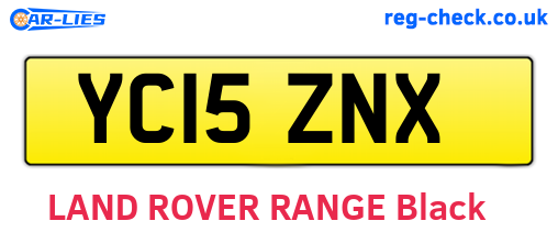 YC15ZNX are the vehicle registration plates.