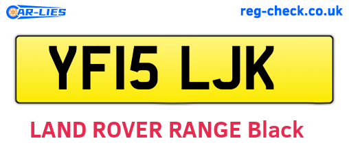 YF15LJK are the vehicle registration plates.