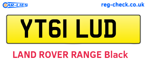 YT61LUD are the vehicle registration plates.
