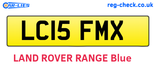 LC15FMX are the vehicle registration plates.
