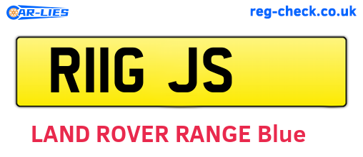 R11GJS are the vehicle registration plates.