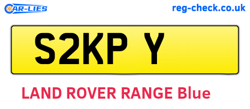 S2KPY are the vehicle registration plates.