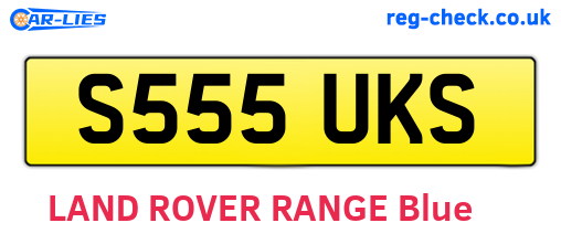 S555UKS are the vehicle registration plates.