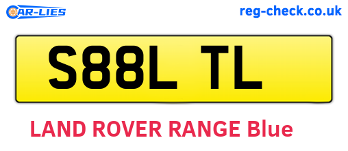 S88LTL are the vehicle registration plates.