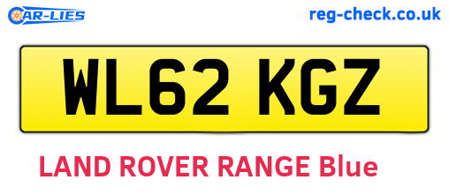 WL62KGZ are the vehicle registration plates.