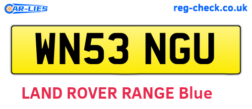 WN53NGU are the vehicle registration plates.