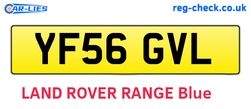 YF56GVL are the vehicle registration plates.