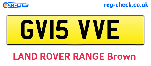 GV15VVE are the vehicle registration plates.