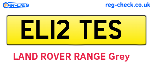 EL12TES are the vehicle registration plates.