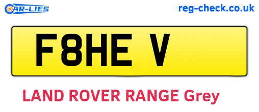 F8HEV are the vehicle registration plates.