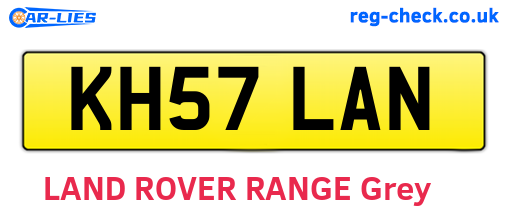 KH57LAN are the vehicle registration plates.