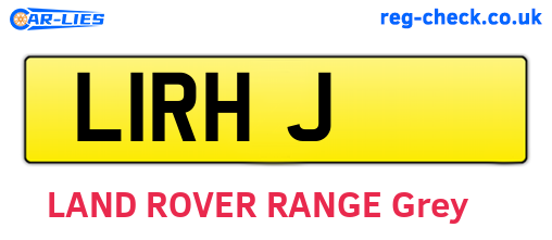 L1RHJ are the vehicle registration plates.