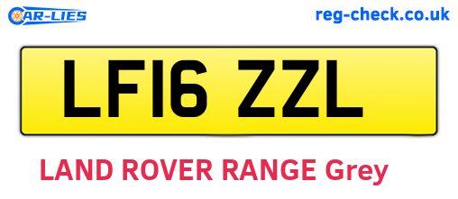 LF16ZZL are the vehicle registration plates.
