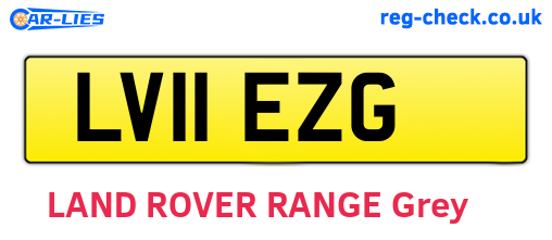 LV11EZG are the vehicle registration plates.