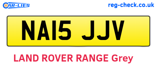 NA15JJV are the vehicle registration plates.