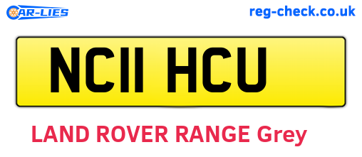 NC11HCU are the vehicle registration plates.
