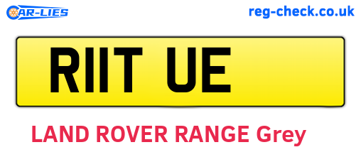 R11TUE are the vehicle registration plates.