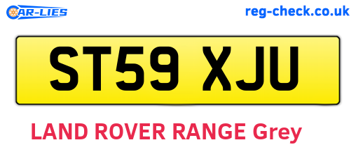 ST59XJU are the vehicle registration plates.