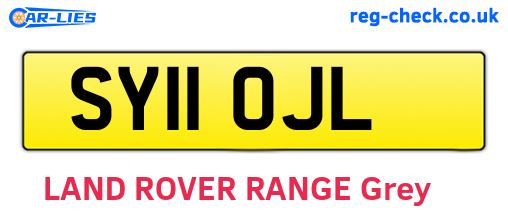 SY11OJL are the vehicle registration plates.
