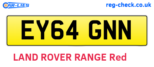 EY64GNN are the vehicle registration plates.