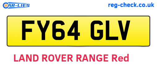 FY64GLV are the vehicle registration plates.