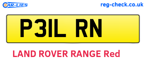 P31LRN are the vehicle registration plates.