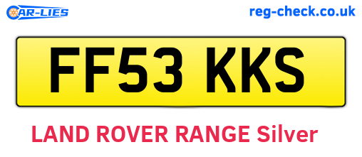 FF53KKS are the vehicle registration plates.