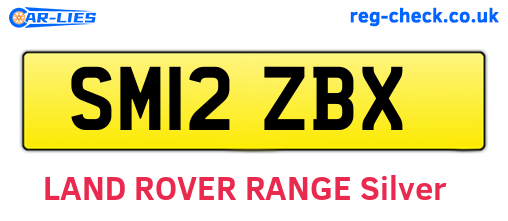 SM12ZBX are the vehicle registration plates.