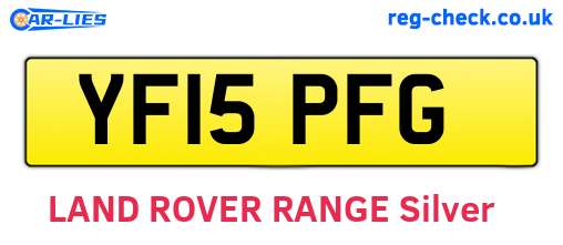 YF15PFG are the vehicle registration plates.