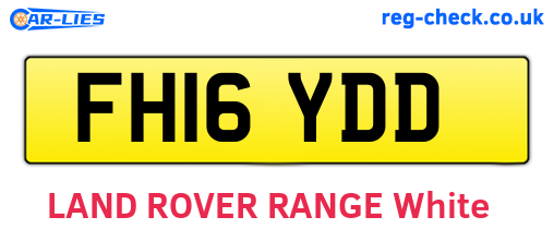 FH16YDD are the vehicle registration plates.