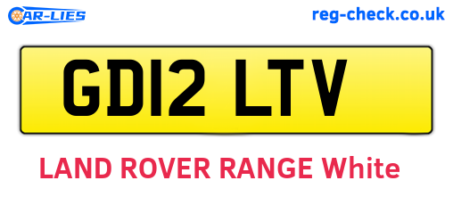 GD12LTV are the vehicle registration plates.