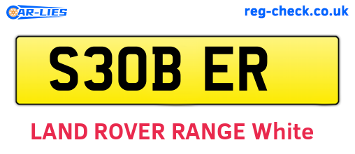 S30BER are the vehicle registration plates.