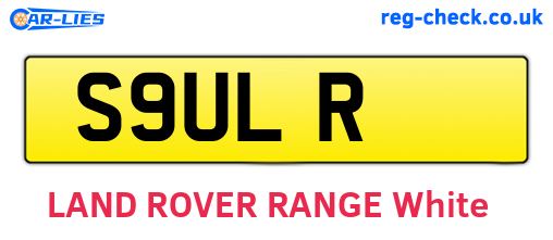 S9ULR are the vehicle registration plates.
