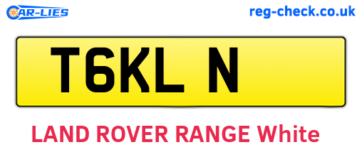 T6KLN are the vehicle registration plates.