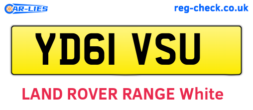 YD61VSU are the vehicle registration plates.