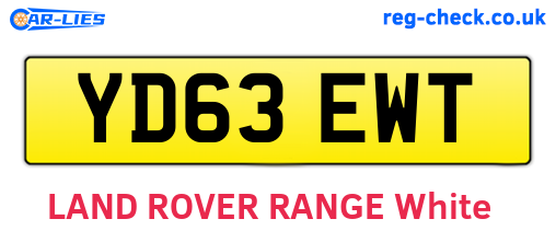 YD63EWT are the vehicle registration plates.