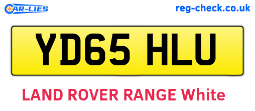 YD65HLU are the vehicle registration plates.