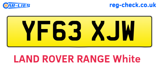 YF63XJW are the vehicle registration plates.