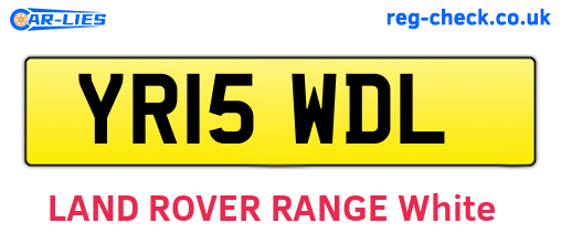 YR15WDL are the vehicle registration plates.