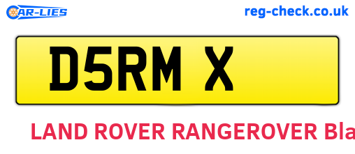 D5RMX are the vehicle registration plates.